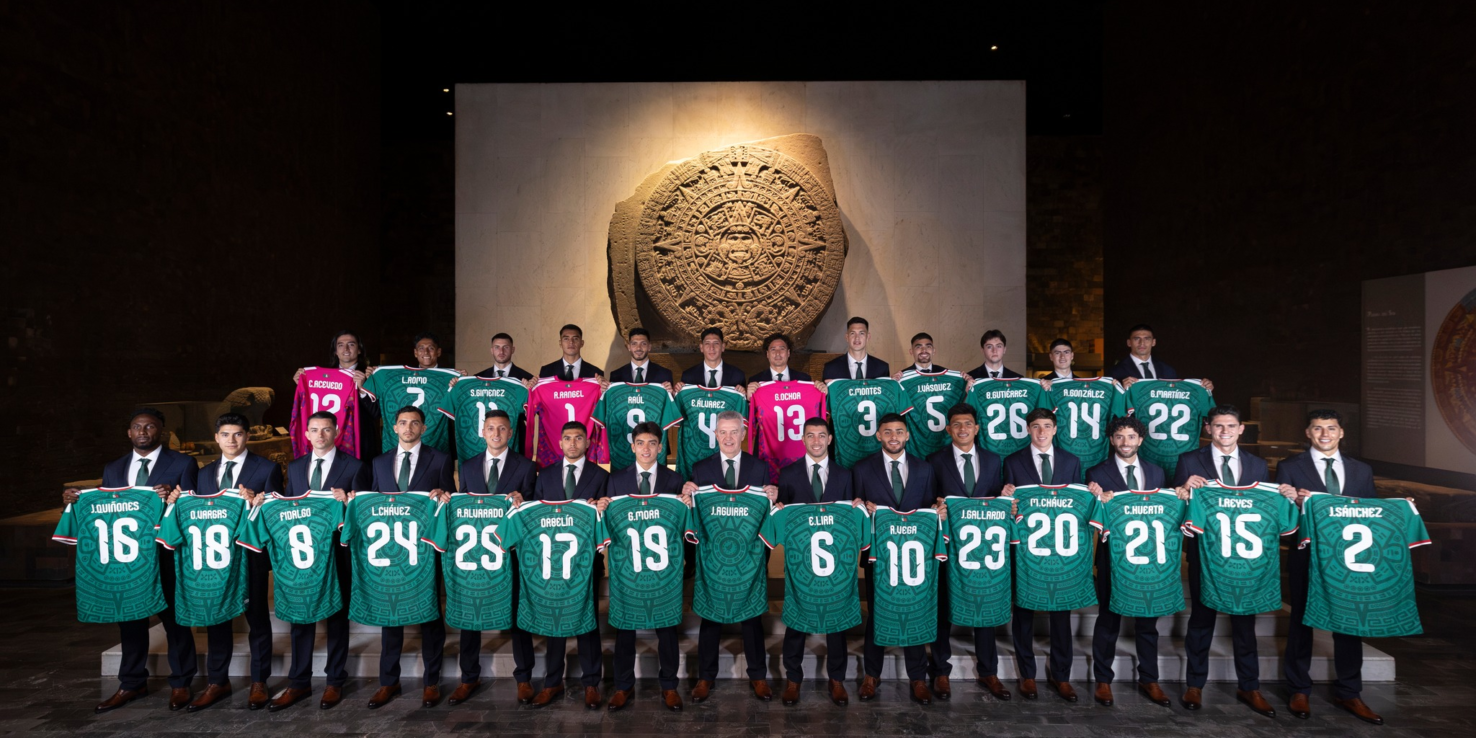 Selección Mexicana realiza su foto oficial para el Mundial 2026 en el Museo Nacional de Antropología