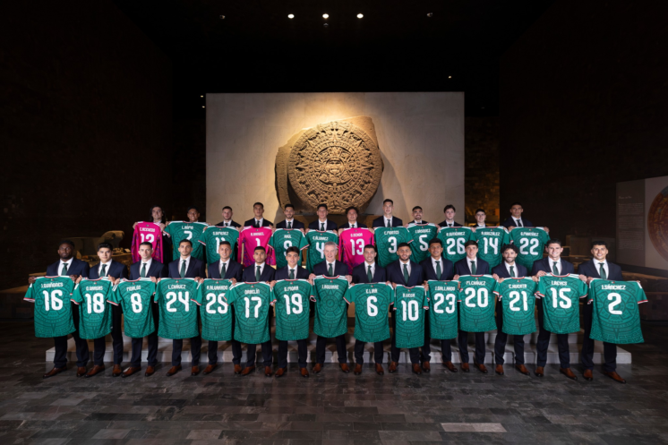 Selección Mexicana realiza su foto oficial para el Mundial 2026 en el Museo Nacional de Antropología